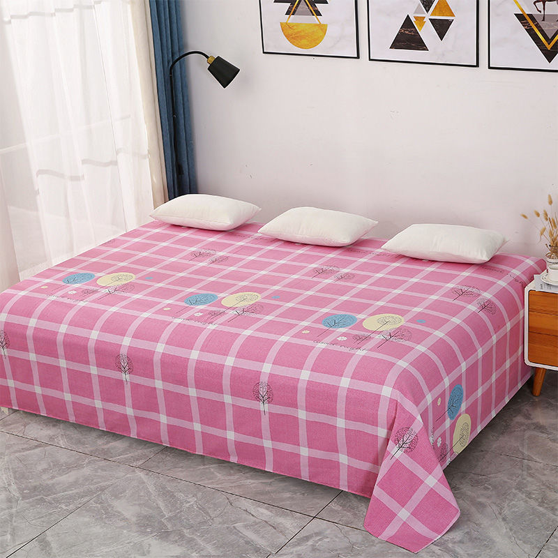 新款老粗布炕单35米4米加厚防滑农村老家火炕土炕榻榻米床单单件