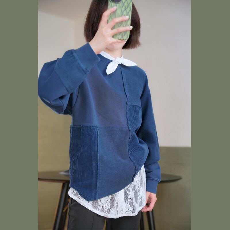 俏皮有趣~少女系都市时髦单品~千鸟格白色兔耳朵可爱蝴蝶结假领子