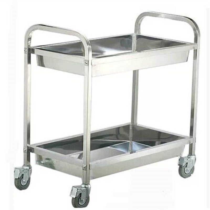 不锈钢双层碟碗收餐车 火锅车 手推车厨房置物架 酒店饭厅餐车,商业/办公家具,餐盘收集车,淘宝优惠券,粉丝福利购,淘宝优惠卷