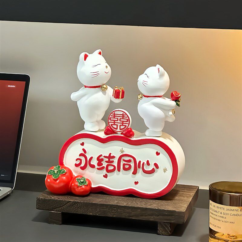 永结同心摆件新婚结婚礼物礼品送新娘新郎K新人闺蜜朋友的高档实