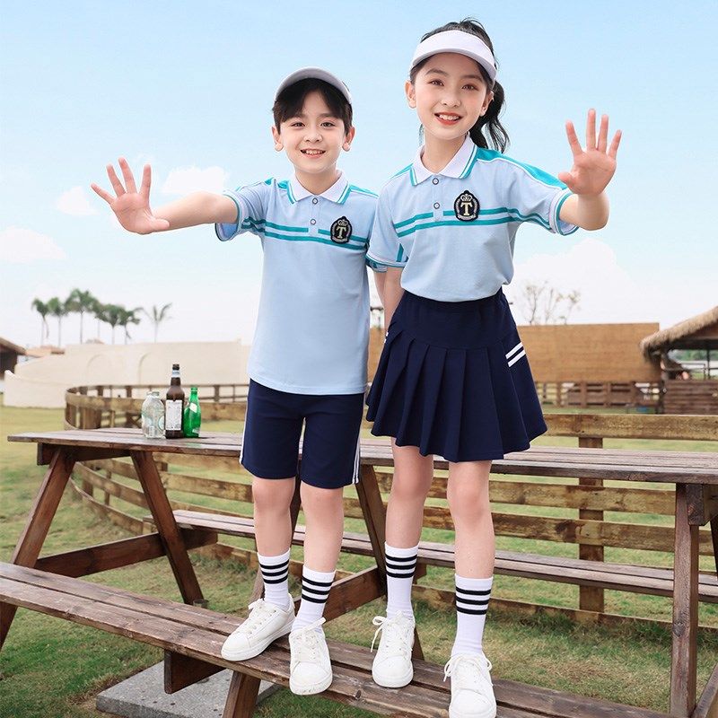 幼儿园园服夏季装儿童运动会班服老师毕业照英伦风小学生校服套装
