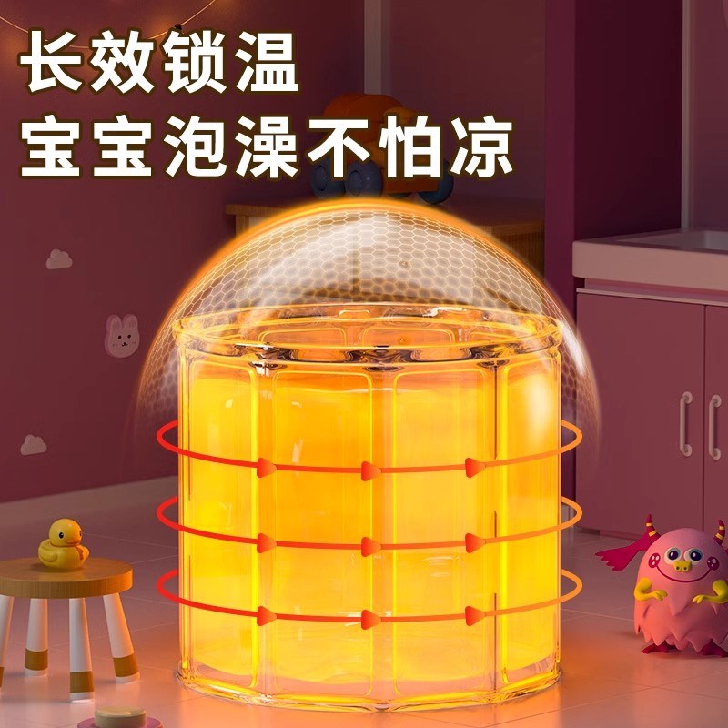 冬天全身加厚泡澡桶儿童折叠宝宝洗澡桶家用洗澡盆浴盆泡浴桶家用