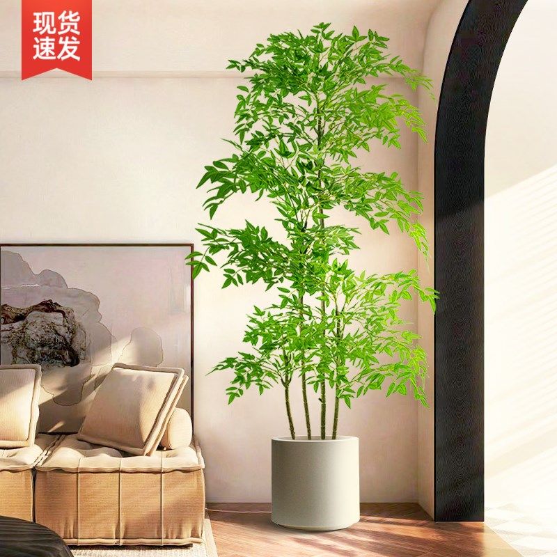 仿真绿植假植物室内装饰落v地盆栽大型仿生绿植客厅假花仿真花摆