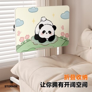 简易床边桌可移动桌子卧室家用学生笔记本电脑桌折叠升降学习书桌