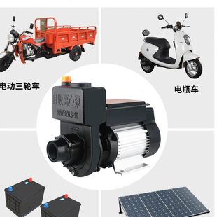 直流自吸离心泵环卫搅拌无刷高扬程水泵24V48V60V洒水车2寸自吸泵