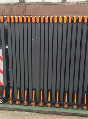 伸缩门铝合金推拉门电动大门工厂学校别墅庭院自动移动门电动门