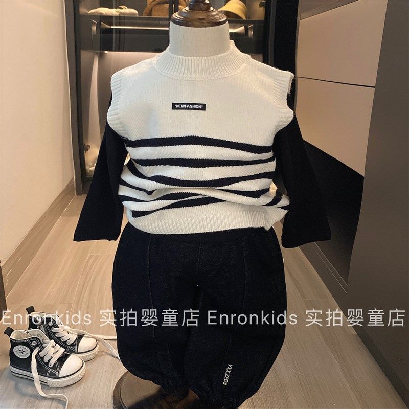 小童毛衣马甲春秋季针织毛线衫男女宝宝百搭保暖背心休闲时尚毛衣,童装/婴儿装/亲子装,毛衣/针织衫,淘宝优惠券,粉丝福利购,淘宝优惠卷