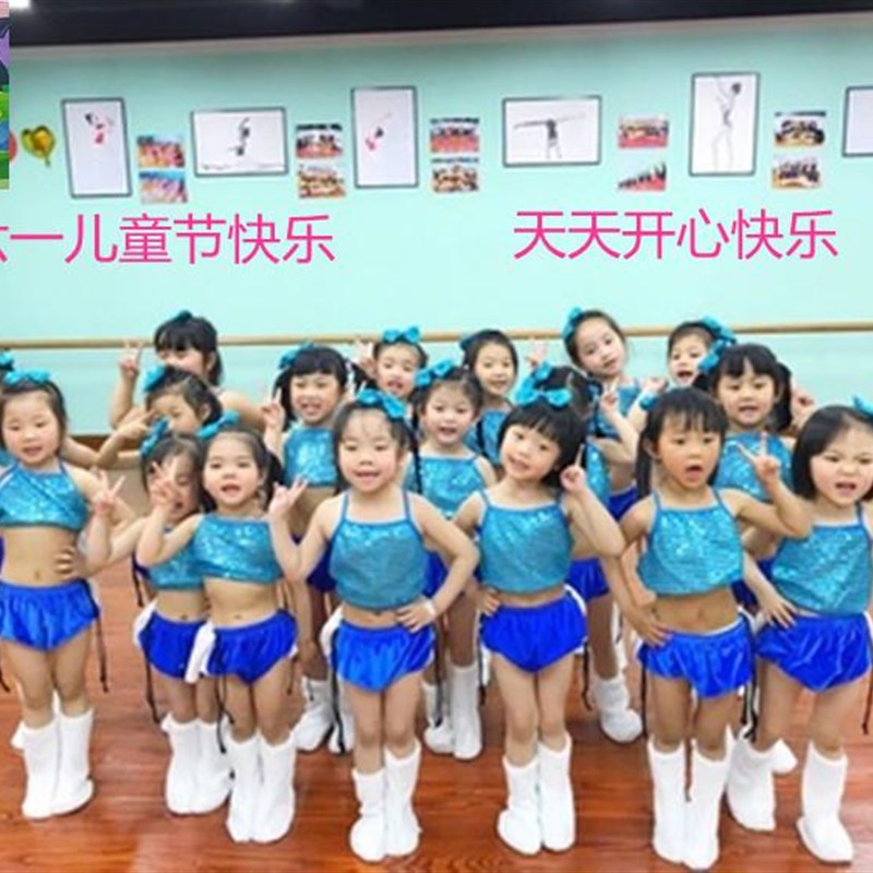 快乐小猪舞蹈演出服六一儿童卡通动物猪宝宝三只可爱小猪表演服装