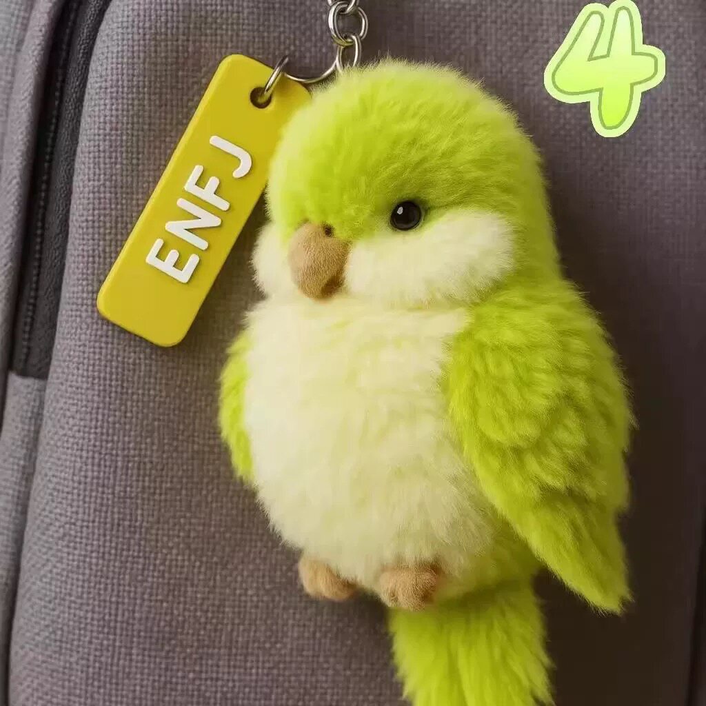 Xiaohongshu Style Bird Plush Charm – Your Next Must-Have Accessory! - Product image 2