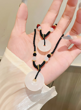 福安达平安扣玉髓项链