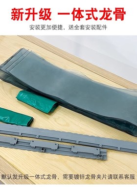 商铺店面软门帘冬季保暖防风塑料pvc透明家用挡风防蚊隔断皮帘子