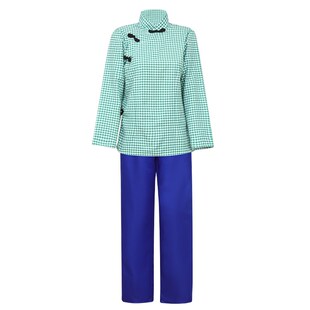 村姑服装农民演出服百姓村民服装民国风学生装女游击队村姑演出服
