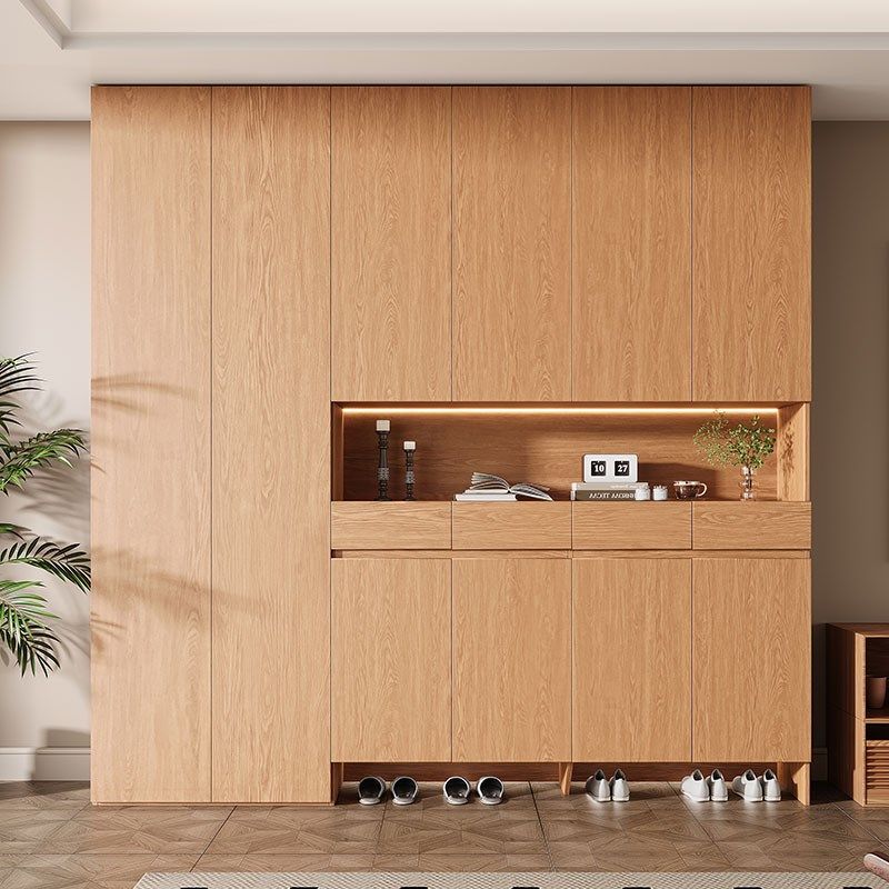 全实木定制进门鞋柜橡木一体靠墙家用入户门口换鞋凳门厅柜收纳柜,住宅家具,鞋柜,淘宝优惠券,粉丝福利购,淘宝优惠卷