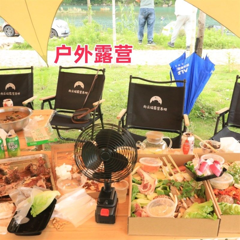 充电式锂电池8寸户外风扇露营钓鱼工地强力大风力宿舍便携长续航,生活电器,户外风扇/移动风扇,淘宝优惠券,粉丝福利购,淘宝优惠卷