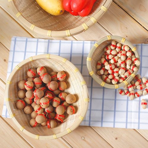 金成泽家用竹编收纳筐竹制品筛子菜箩竹筐铲筲谷晒簸箕米淘筲箕竹