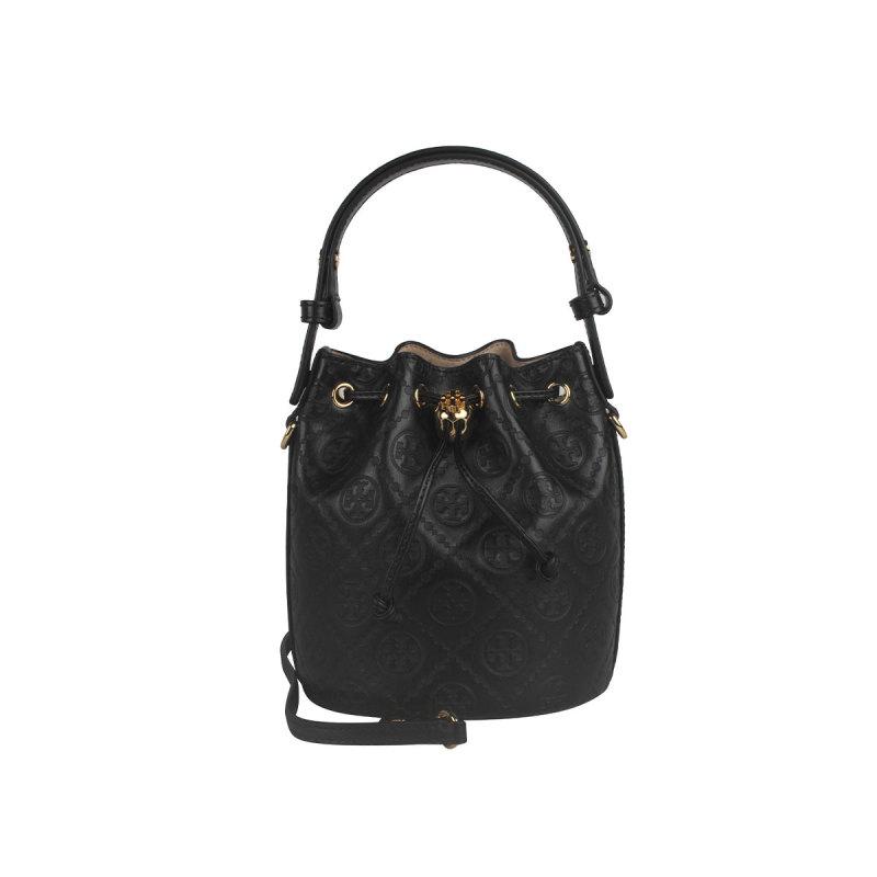 Tory Burch/汤丽柏琦T MONOGRAM 迷你单肩斜挎水桶包包女包手提包