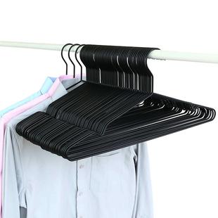 金属晾晒衣架烘干机专用黑色铁家用防掉挂衣架子衣服撑宿舍用学生