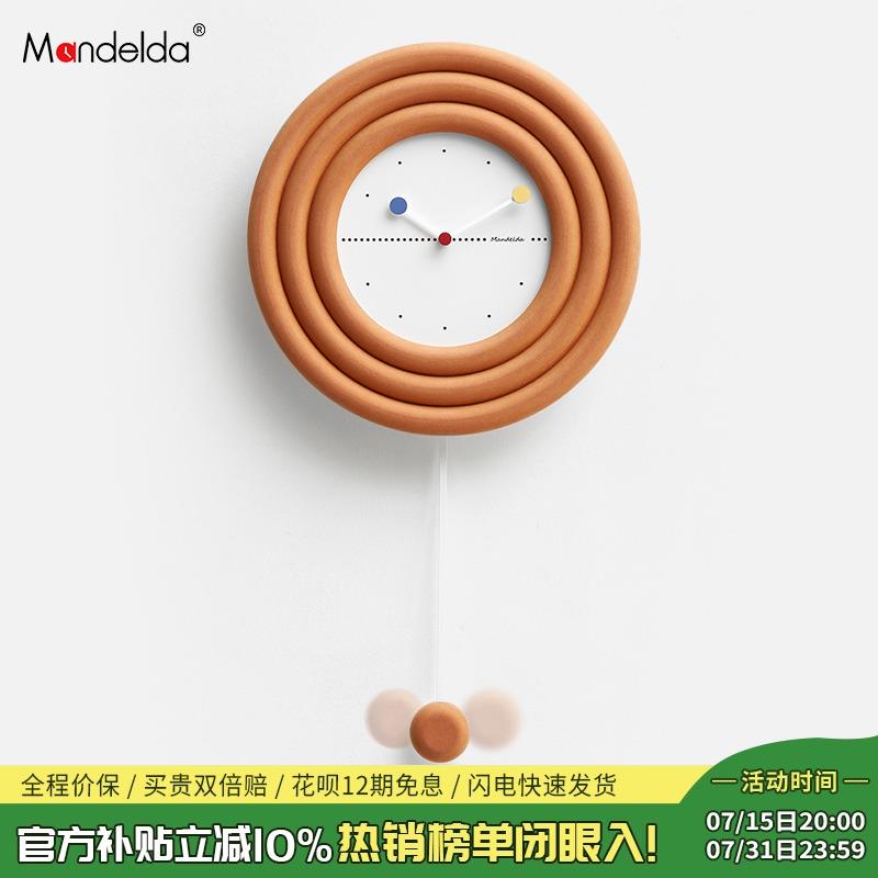 北欧网红轻奢时钟表挂钟客厅家用时尚现代个性创意极简艺术装饰墙