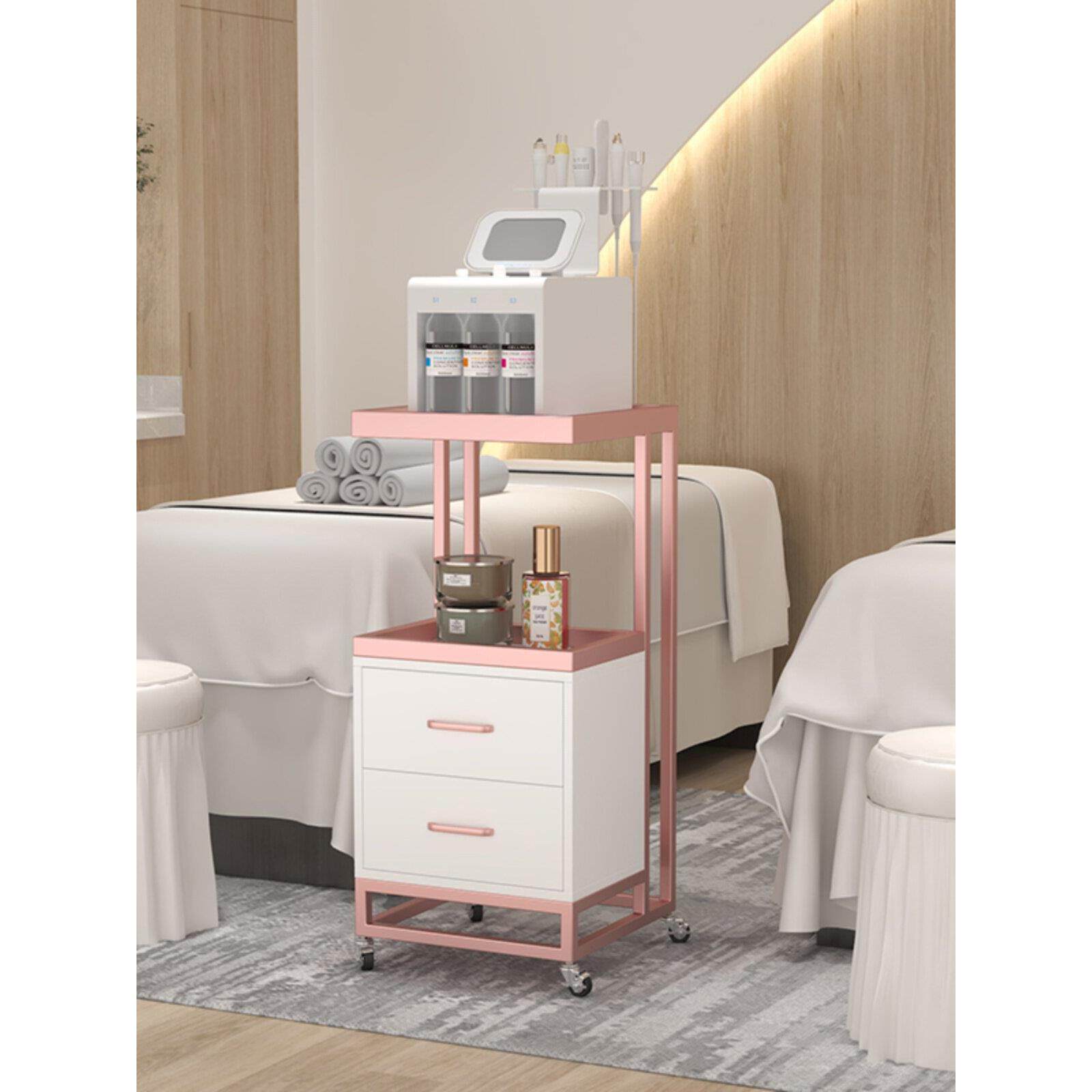 台式美容仪器美容院专用推车小气泡底座支架移动工具推车储物架