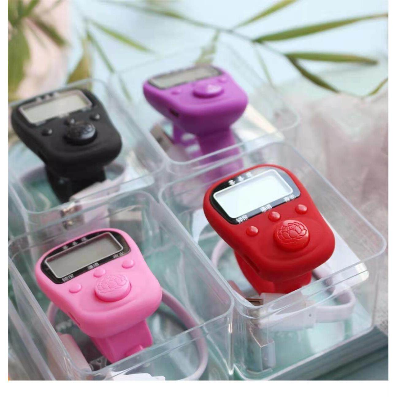 充电款计数器大屏幕五通道夜光戒指款带锁定防清零记数器计次点数