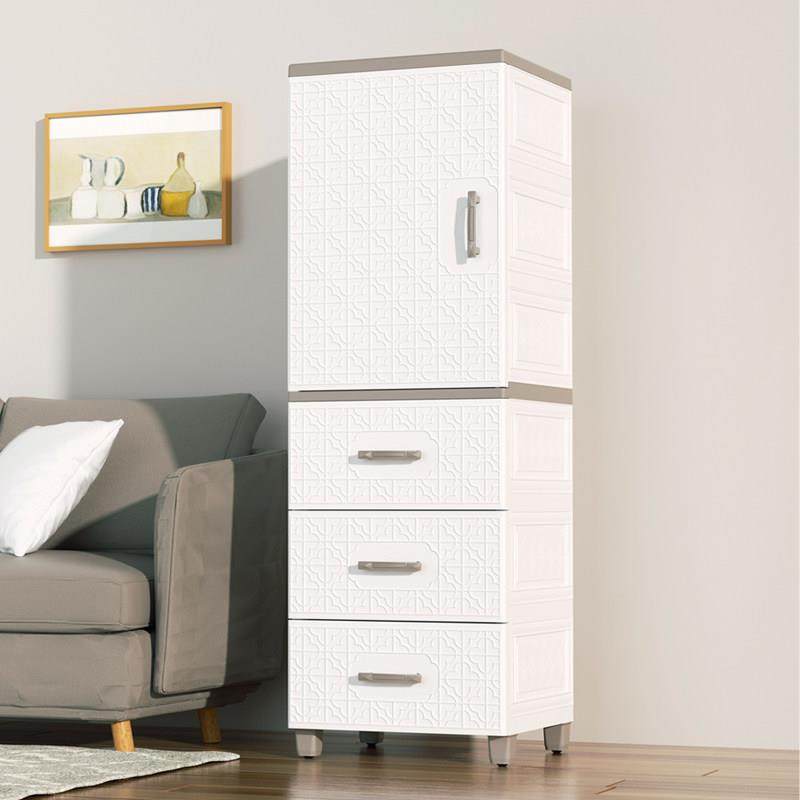 42cm单开门收纳柜厨房浴室抽屉储物柜子卫生间塑料家用零食杂物柜,收纳整理,收纳柜,淘宝优惠券,粉丝福利购,淘宝优惠卷