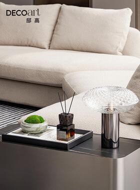 邸高家居好物客厅边几青苔藓盘软装样板间装饰品香薰收纳托盘摆件