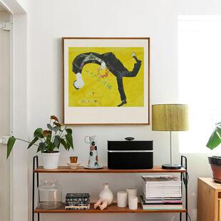 二狗姑娘 夏加尔向果戈理致敬2幅 简约现代书房办公室装饰画