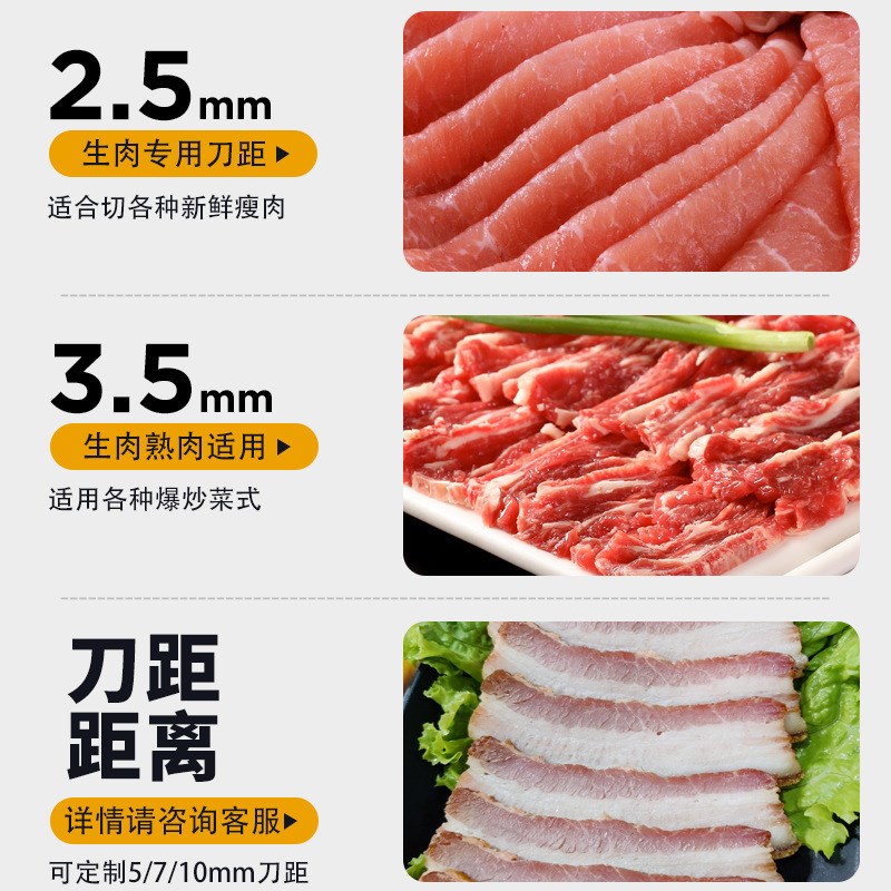 商用全自动切肉机电动不锈钢绞肉丁机切丝切蔬菜家用小型切片机