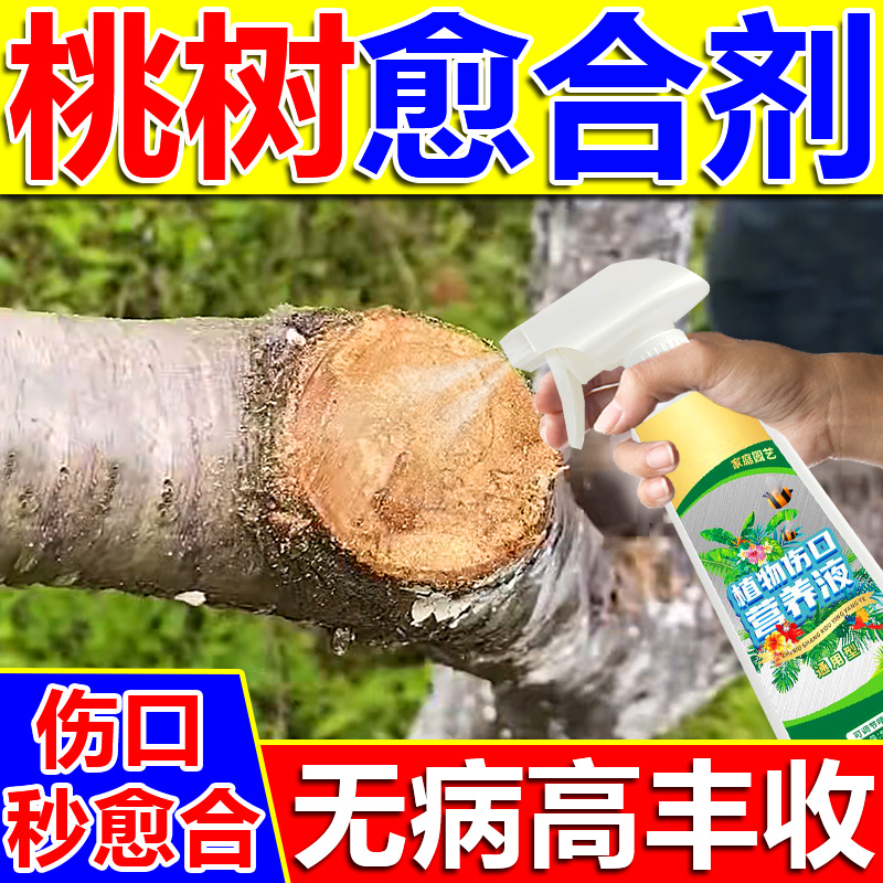 桃树伤口愈合剂果树木干树枝修剪嫁接专用促活药水移栽树营养泥液