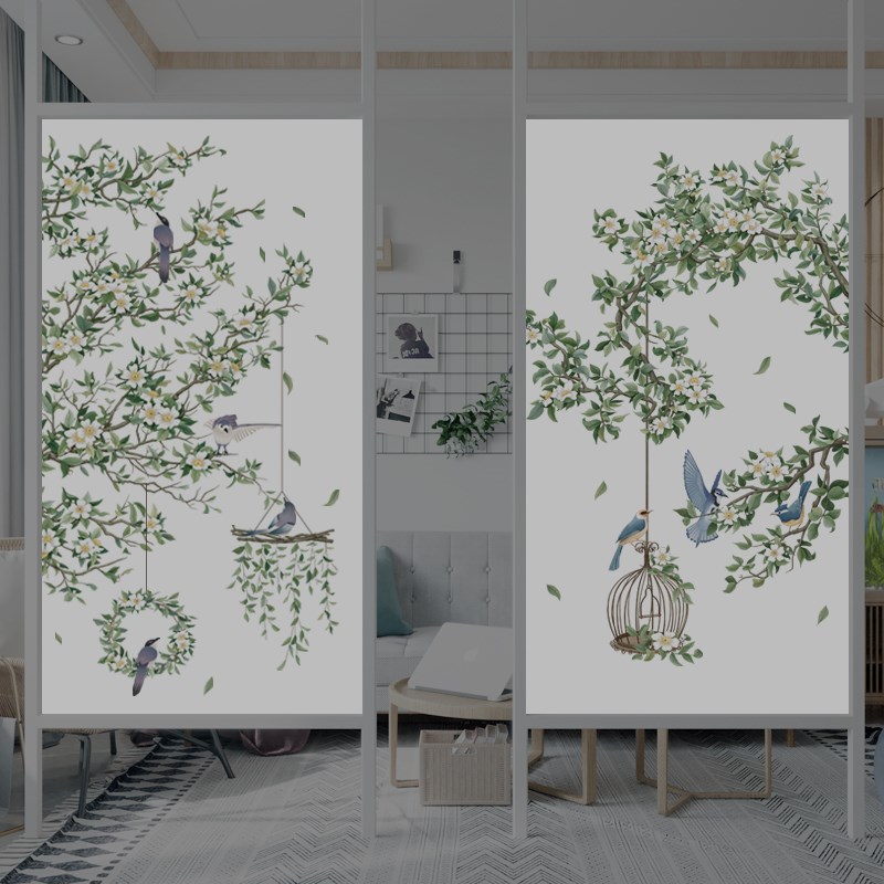 全遮光不透静电无痕玻璃贴膜窗贴纸隔热防晒浴室洗手间窗户防窥