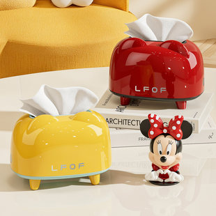 多巴胺纸巾盒高级轻奢桌面茶几收纳可爱抽纸盒客厅创意餐巾纸盒子