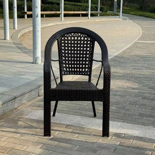 加大宽加高靠背太师椅藤椅防水防晒户外阳台庭院藤编椅子单把休闲