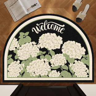 丝圈入户门地垫半圆门外门口除尘脚垫耐脏进门玄关地毯防滑可定制