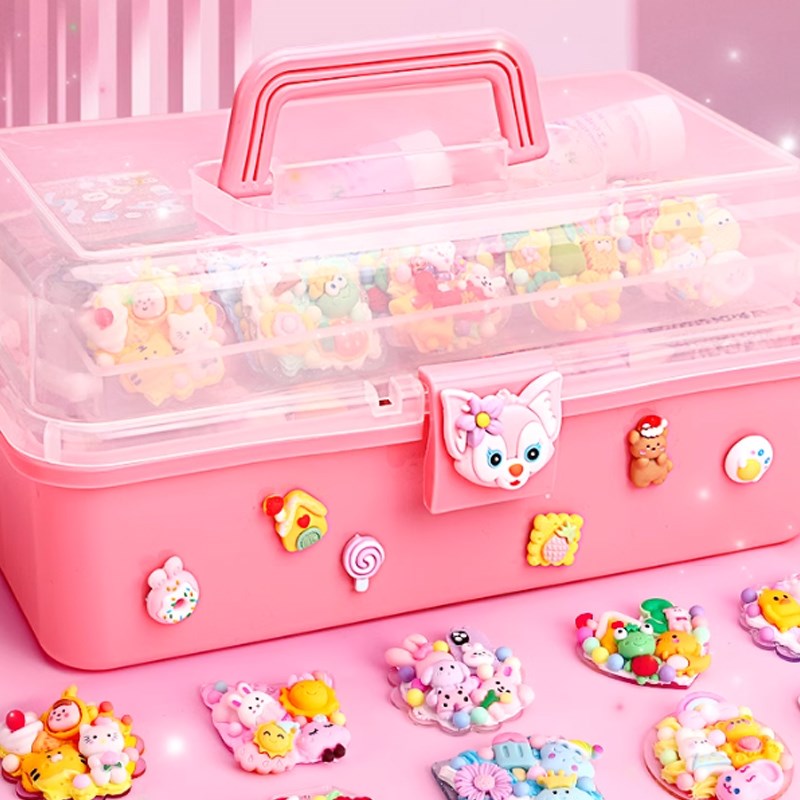 女孩儿童奶油DIY手工估卡手账咕卡套装贴纸材料三层豪华风咕卡