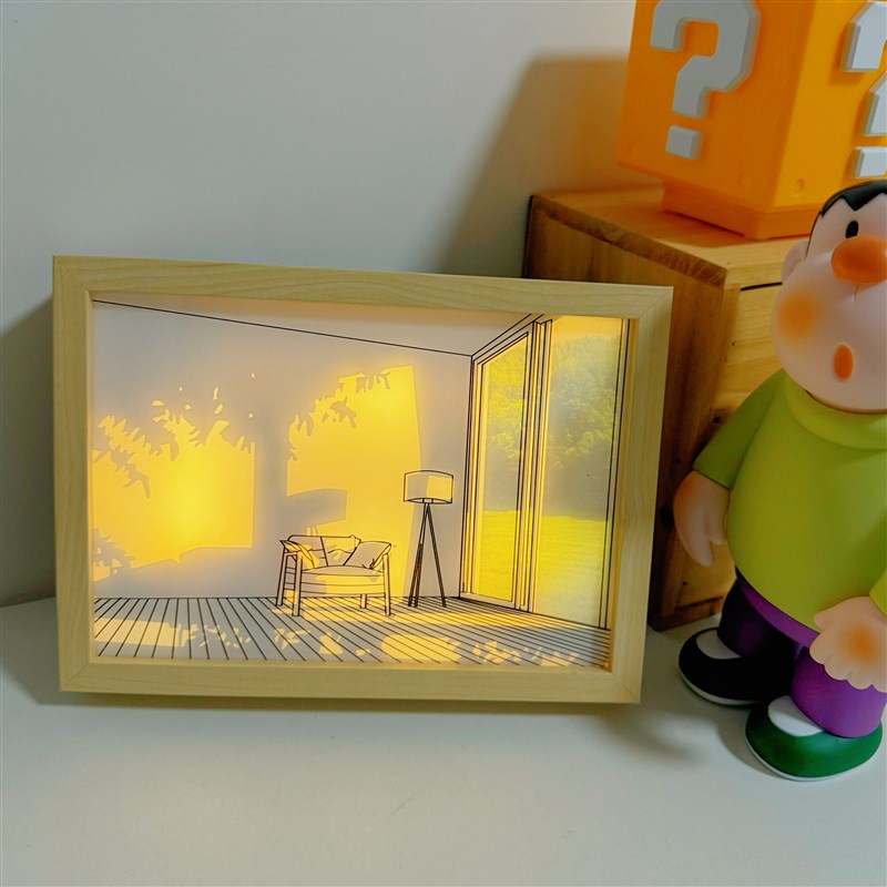 把生活调成喜欢的频道 灯光画夜灯礼物朋友治愈闺蜜创意摆件