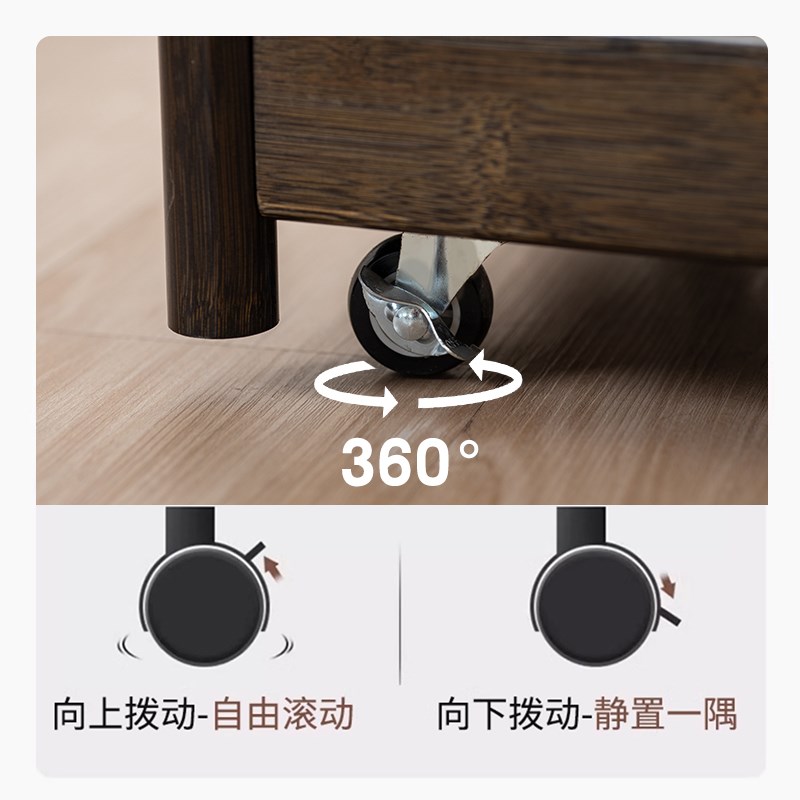 客厅小推车可移动边几家用小茶几宿舍置物车沙发边柜零食收纳角几