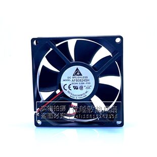 全新台达AFB0824SH 8CM 8025 24V 0.33A变频器机箱大风量散热风扇