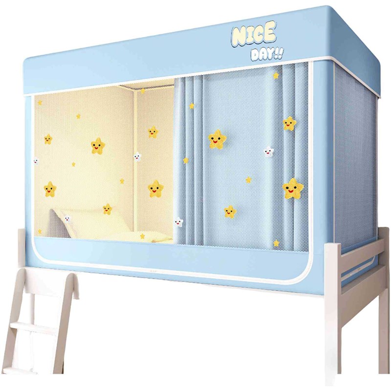 2025新款学生宿舍蚊帐强遮光透气床帘一体式寝室上下铺专用全包式