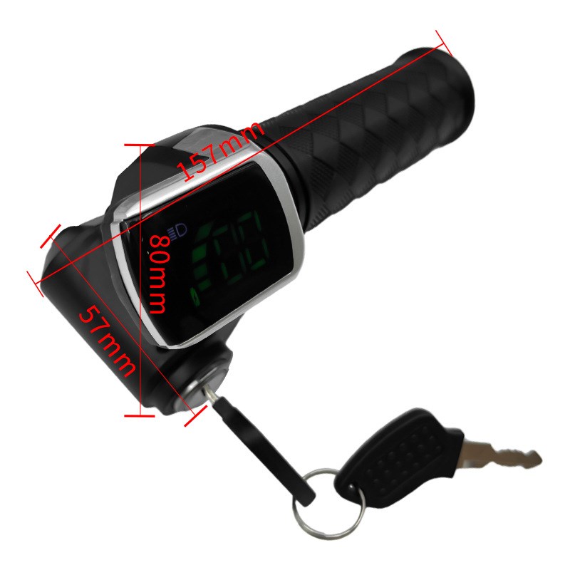 五星调速带锁电量显示车速显示液晶屏转把电动车调速器122DX/4