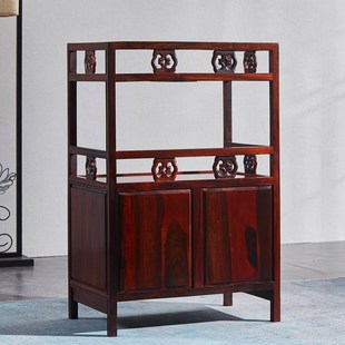 东非酸枝茶水柜实木茶具摆件餐边柜茶台收纳置物柜多功能储物柜