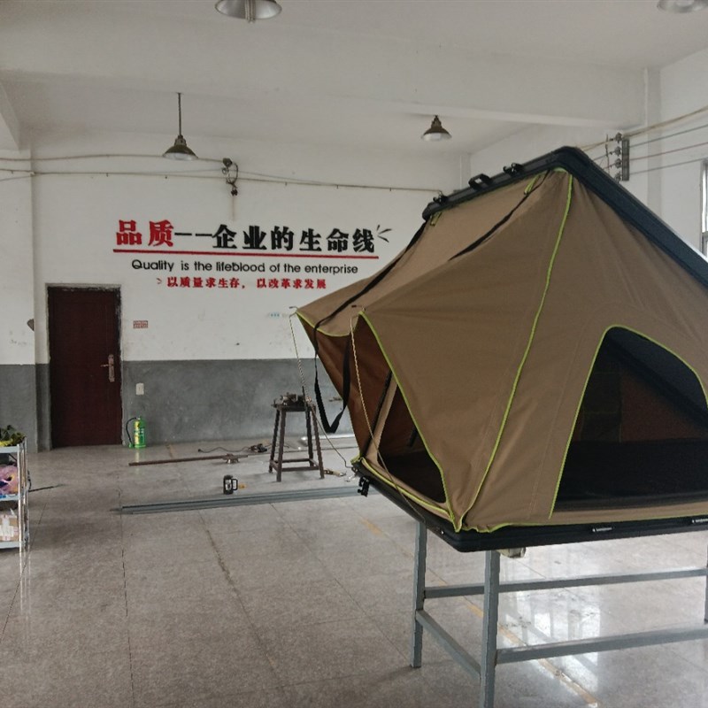 优质自驾旅行露营铝合金硬壳超薄高强度速开自动液压车顶帐篷