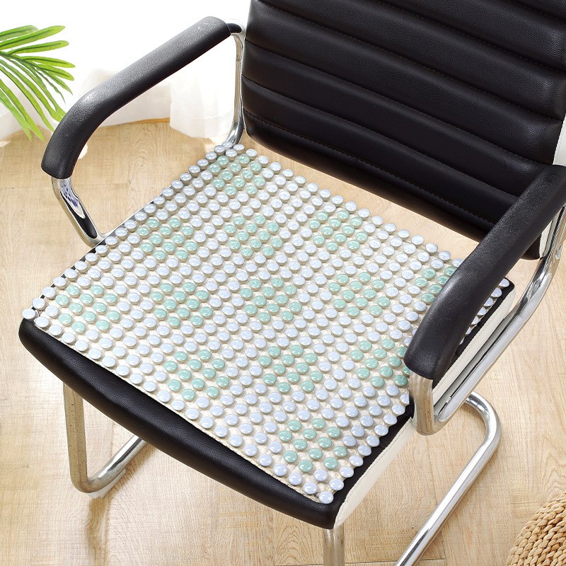 7YX夏季陶瓷坐垫办公室久坐椅子垫透气屁垫餐椅垫凳子垫冰垫
