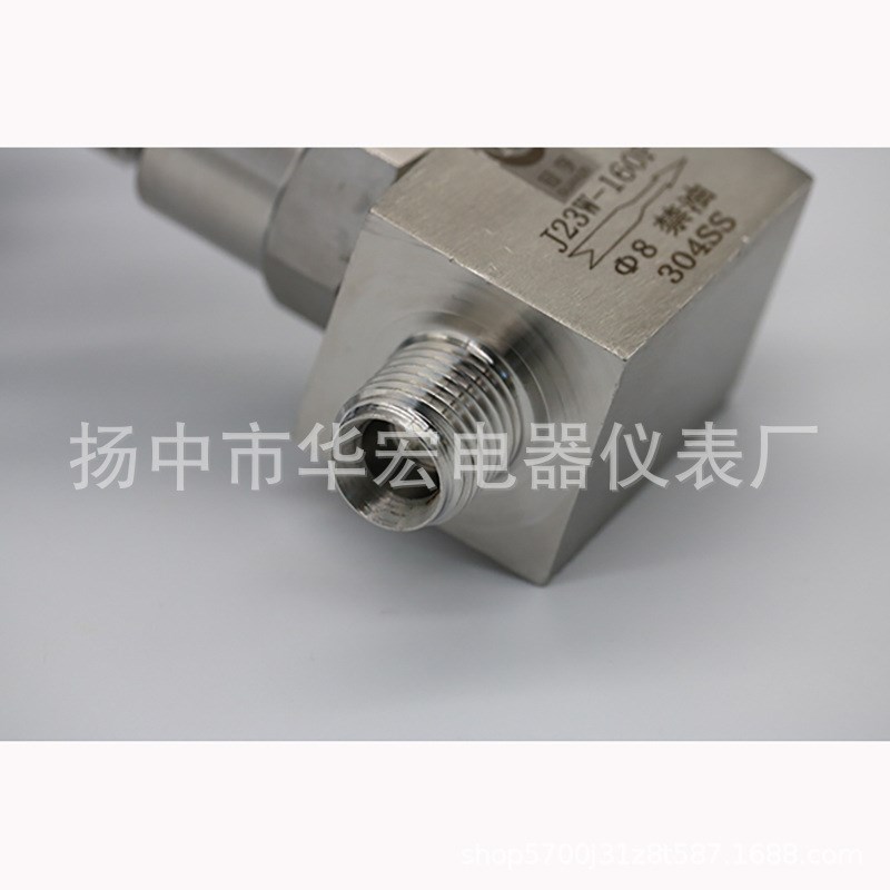 6000PSI41.4Mpa访美方体双卡套角式针型阀DN10PN40角式卡套针型阀