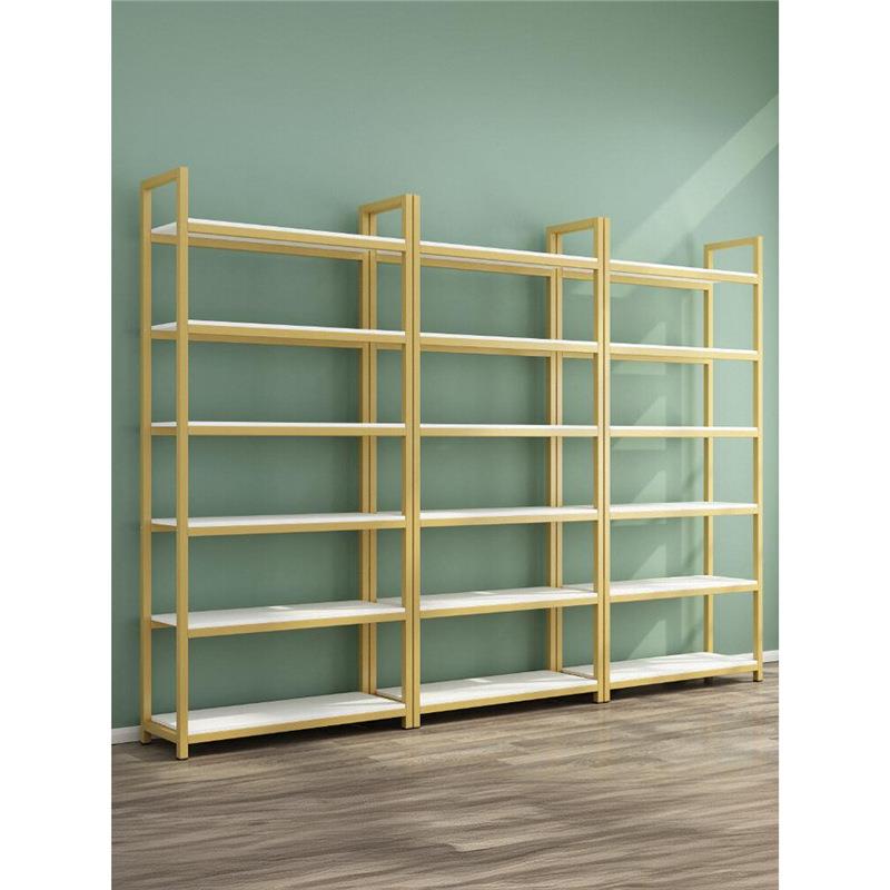 货架置物架简易多层铁架子仓储商用货柜金色可拆卸展示架自由组合