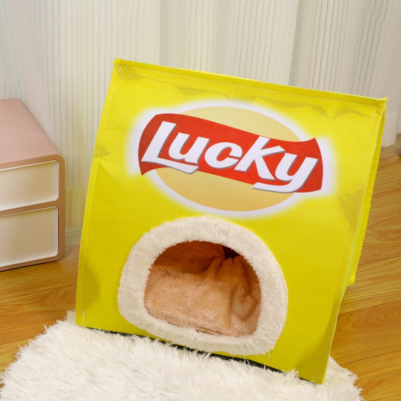 猫窝冬季保暖封闭式猫咪躲避屋安全感秋冬天幼狗窝不占地四季通用