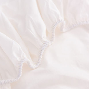 全棉单件床笠纯棉床罩防滑黑白色酒店床垫保护套1.8米加大2.0x2.2