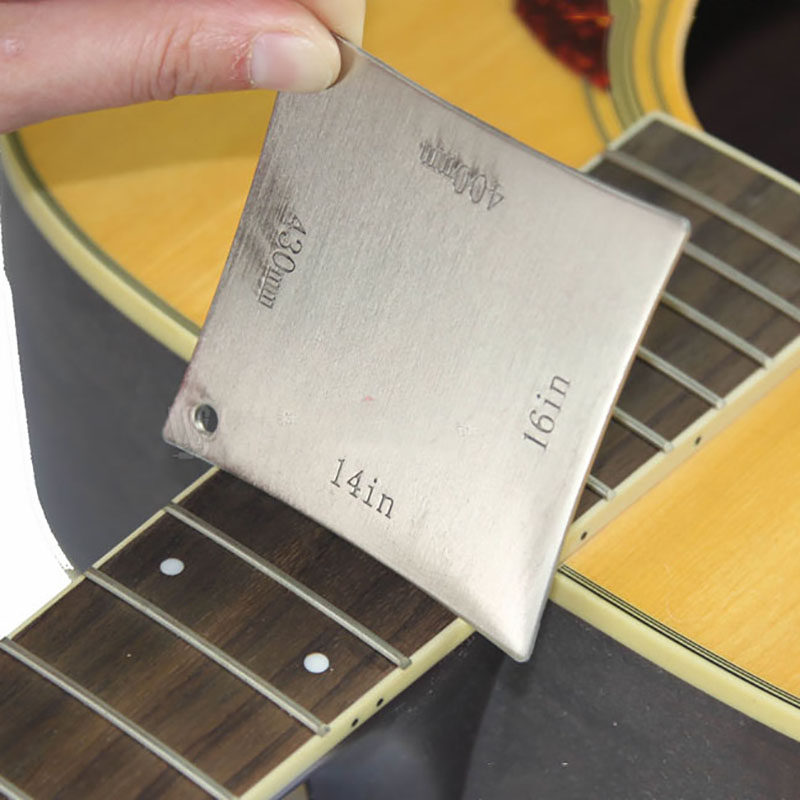 专业吉他琴颈弧度尺 指板品丝测量卡尺弦槽齿制琴师 专业乐器工具
