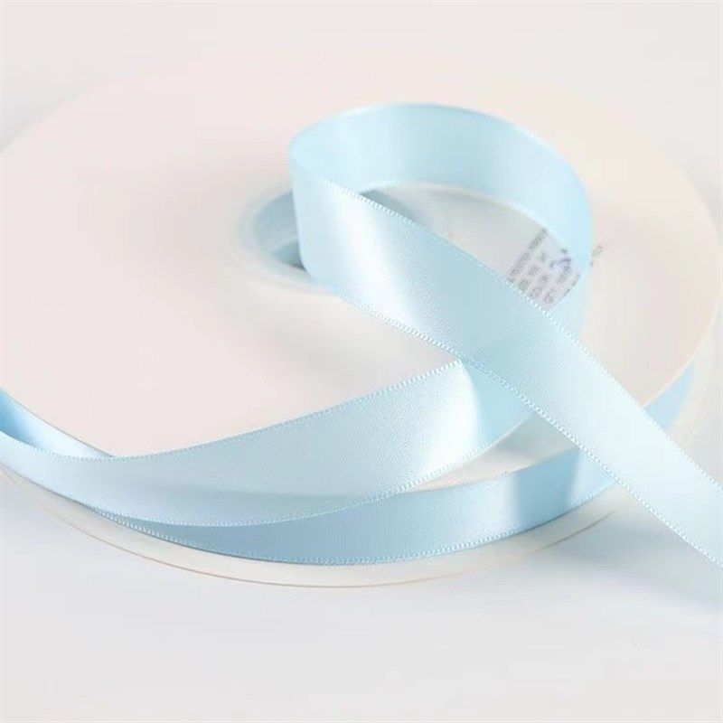 0.3-5cm宽 浅蓝色涤纶带缎带布绸带彩带礼品包装丝带婚庆飘带织带