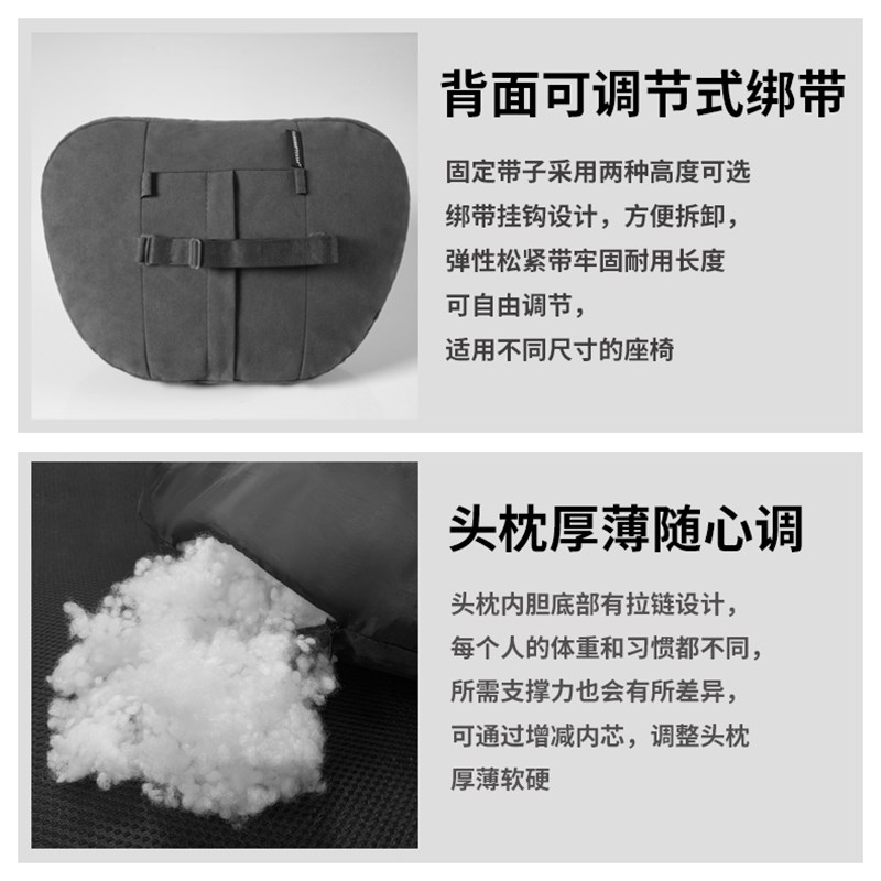 适用于宝马X1 X3 X4 X5 X6新3系5系7系M系GT汽车用头枕腰靠护颈枕