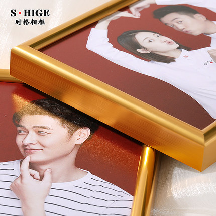 铝合金结婚登记照相框摆台6 7 8 10 12寸创意情侣照片证件框定制